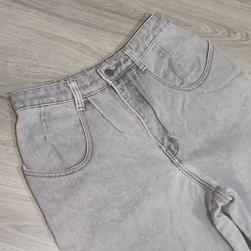 Vintage 90's Gray Washed High Rise Barrel Skinny Unionbay Jeans - Picture 1 of 6